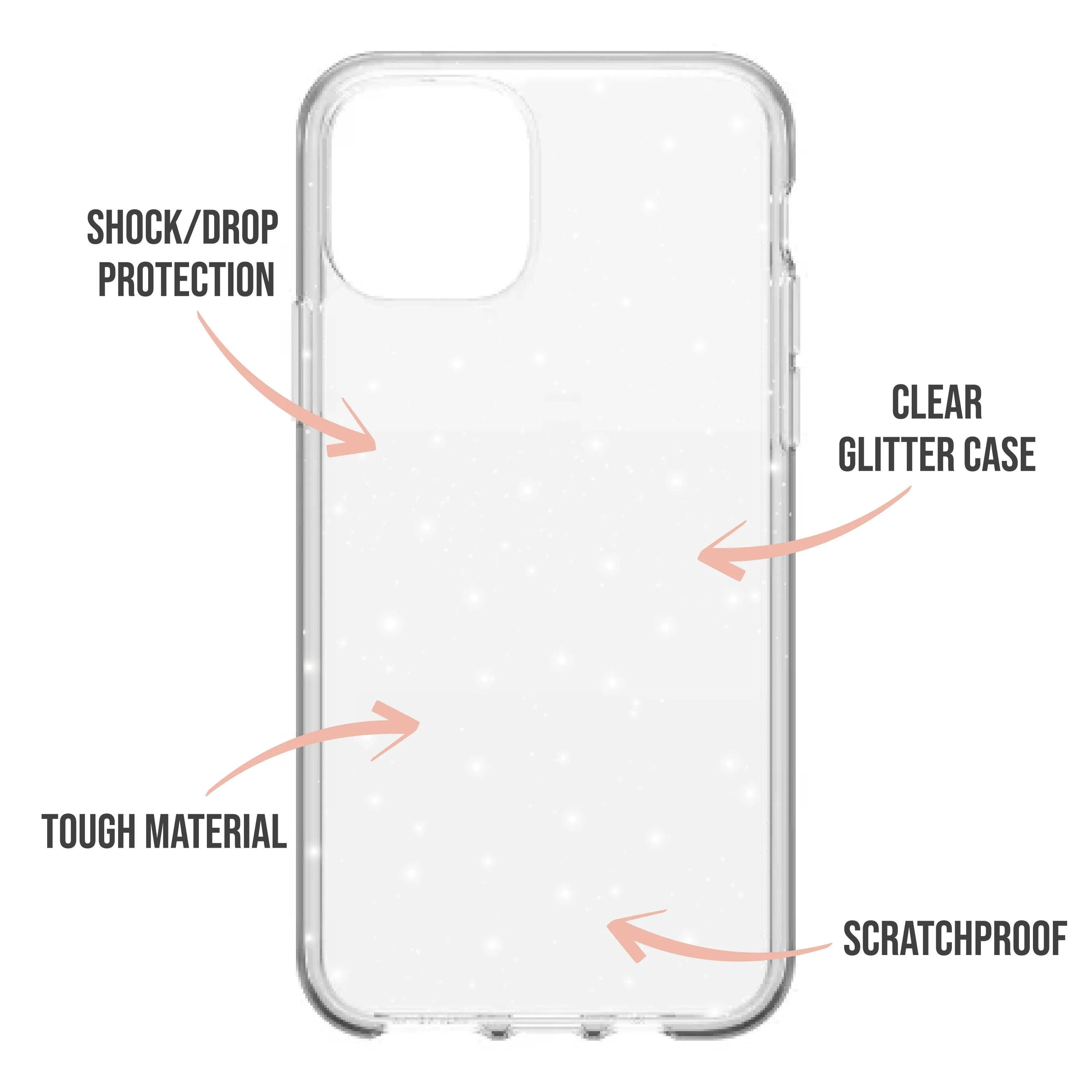 A Little Bit Dramatic Glitter Phone Case