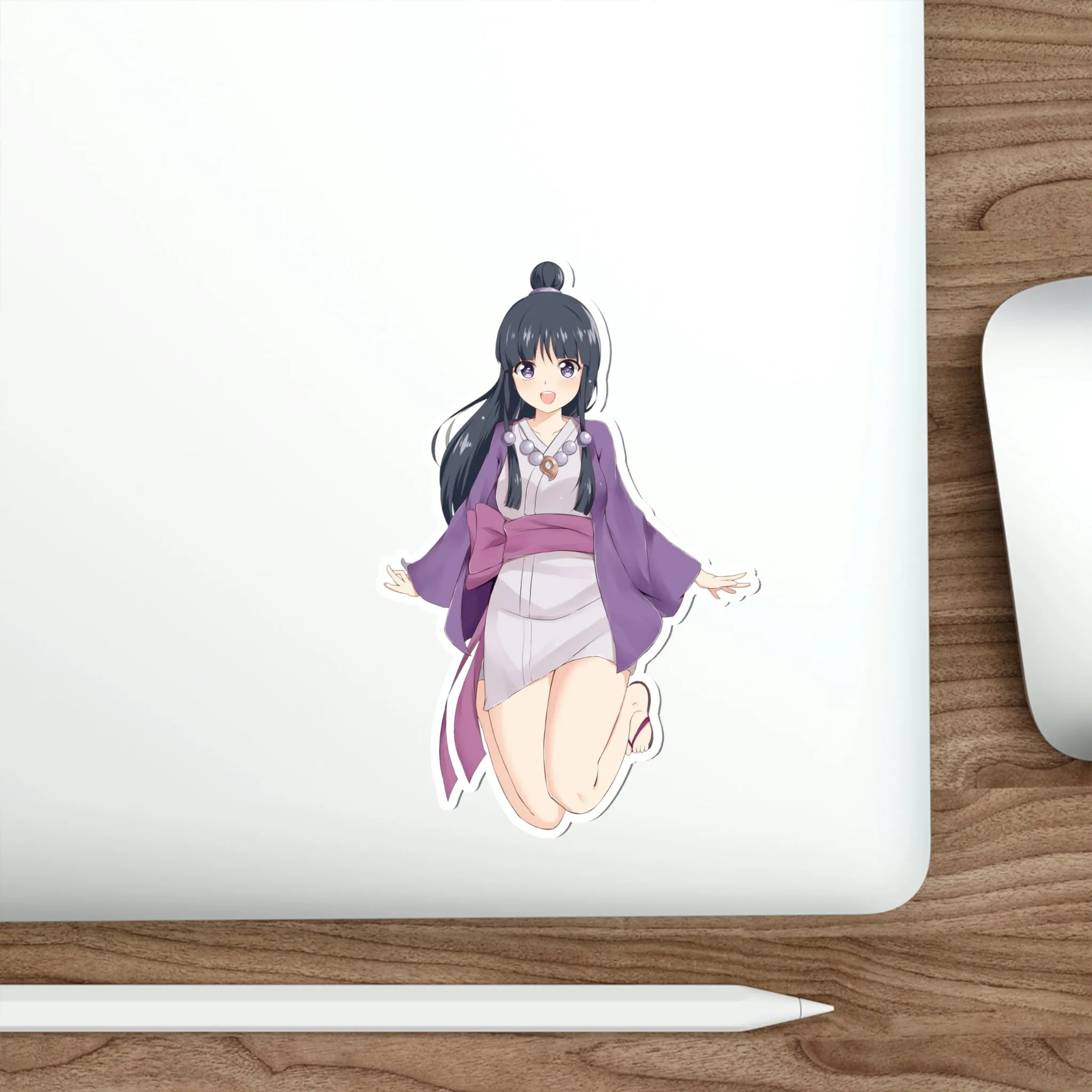 Ace Attorney Maya Fey Kawaii Waifu Waterproof Sticker - Weatherproof Vinyl Car Decal