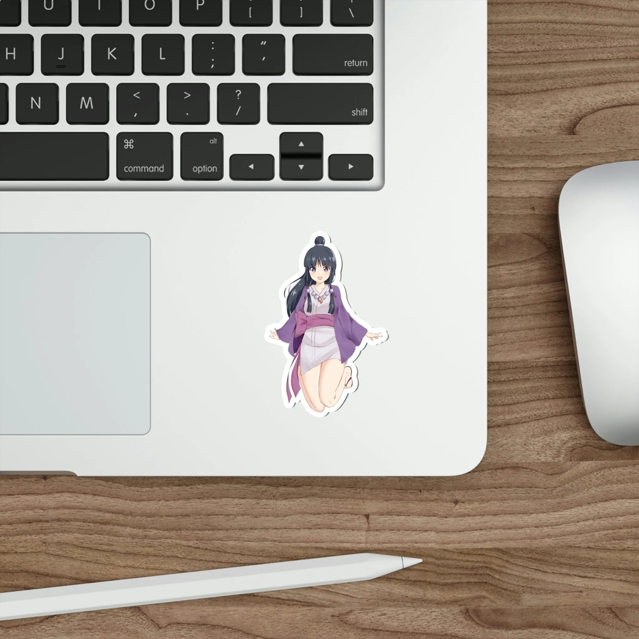 Ace Attorney Maya Fey Kawaii Waifu Waterproof Sticker - Weatherproof Vinyl Car Decal