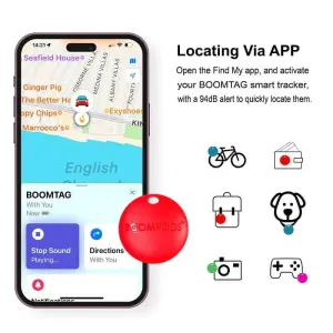 Apple-Ready Smart GPS Tracker: Never Lose Keys, Pets, or Luggage Again!