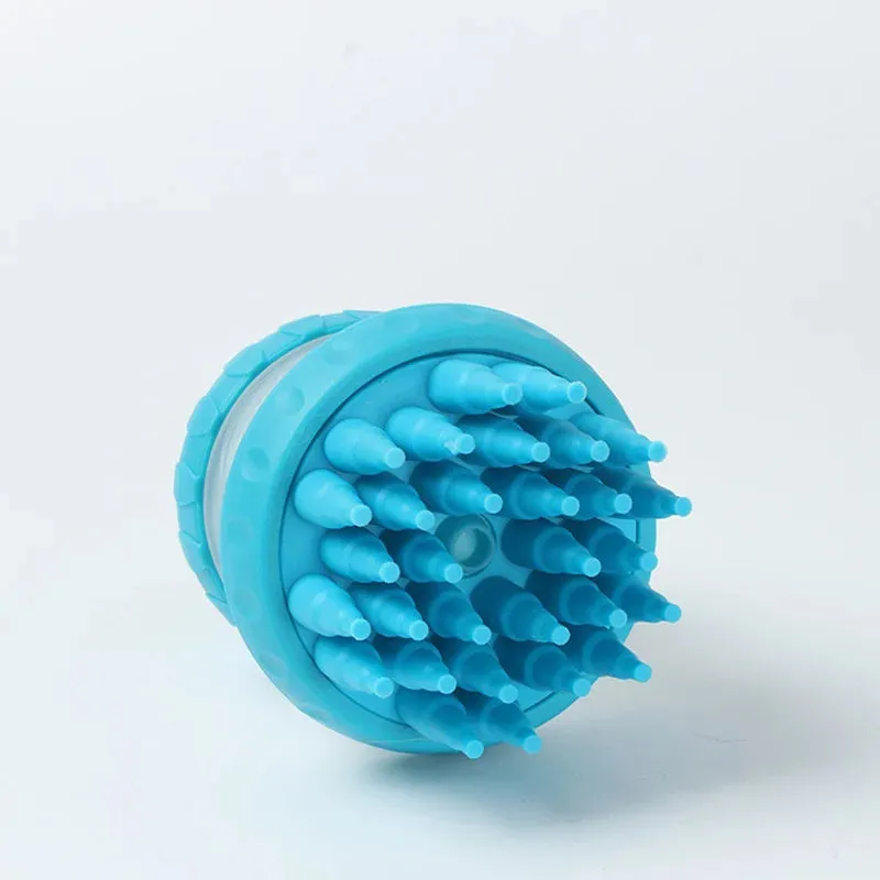 Cleaning Bath Massage Brush for Dogs & Cats - Gentle Pet Bath Brush for Grooming