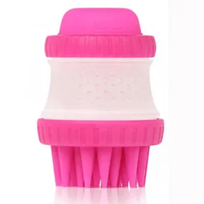 Cleaning Bath Massage Brush for Dogs & Cats - Gentle Pet Bath Brush for Grooming