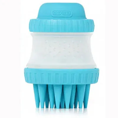 Cleaning Bath Massage Brush for Dogs & Cats - Gentle Pet Bath Brush for Grooming