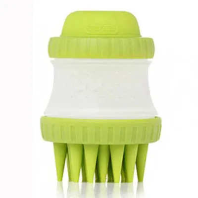 Cleaning Bath Massage Brush for Dogs & Cats - Gentle Pet Bath Brush for Grooming