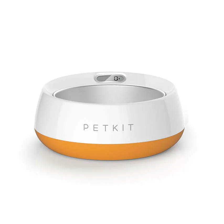 Digital smart pet food bowl with built-in scale Dishes