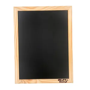 Double Sided Framed Chalkboard | Wooden Slate for Kids