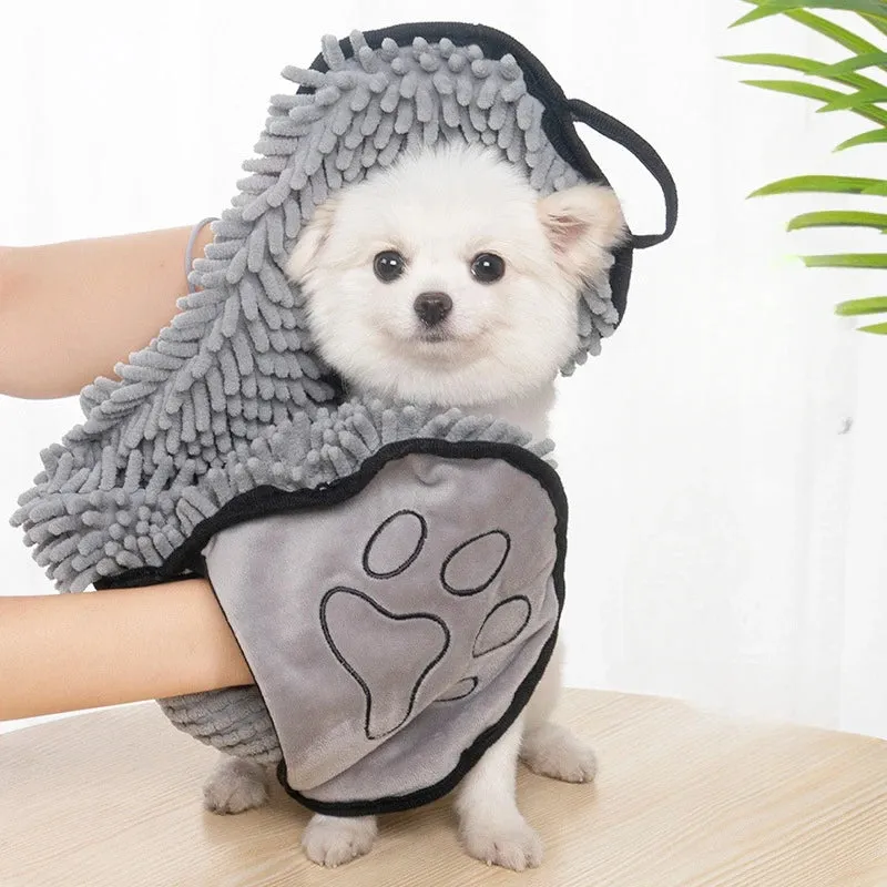 Glove Type Quick-drying Pet Absorbent Towel