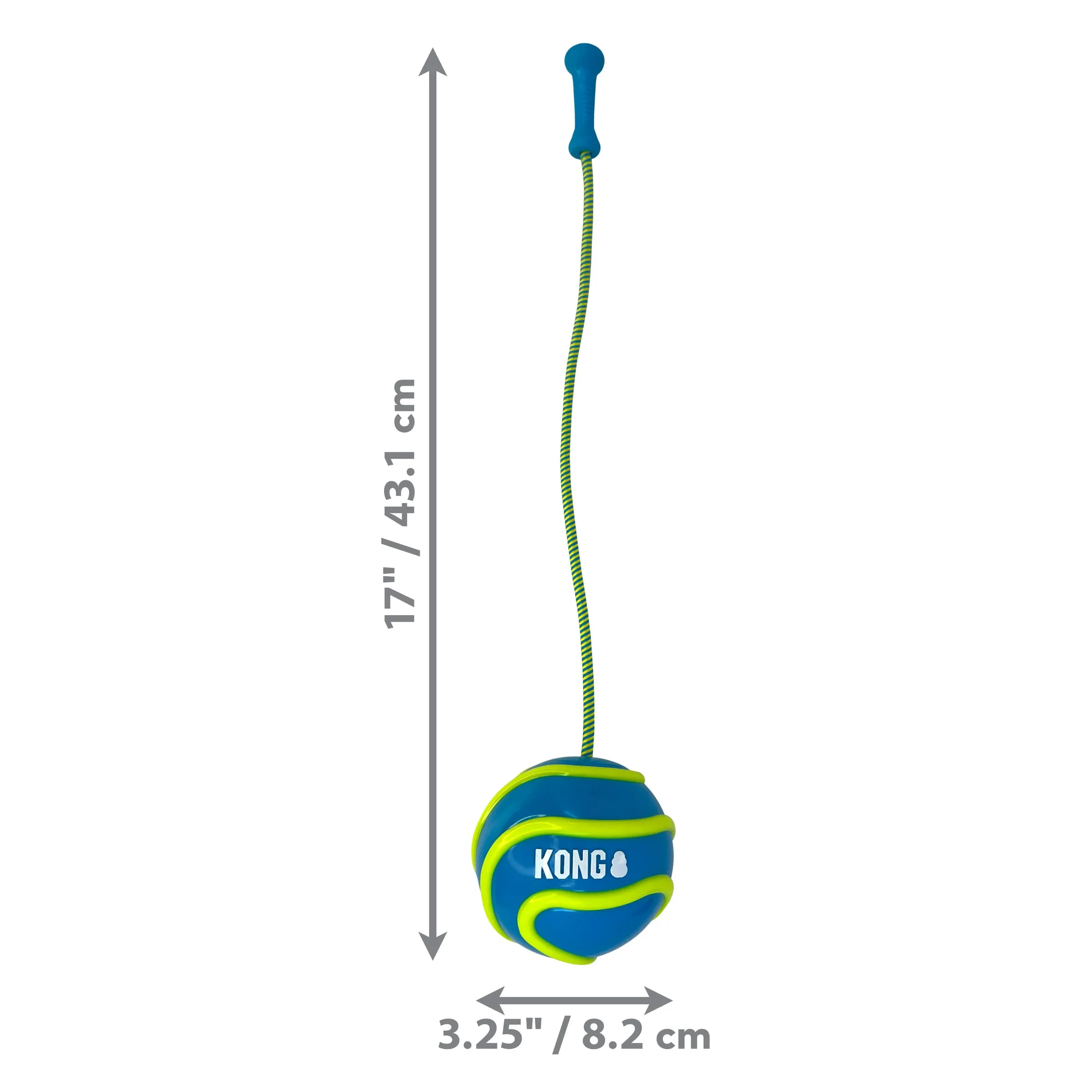 KONG Bunji High-Viz Ball Dog Toy