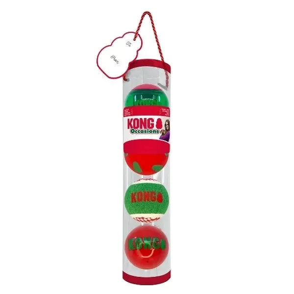 Kong Holiday - Occasions Balls 4 Pack Dog Toy