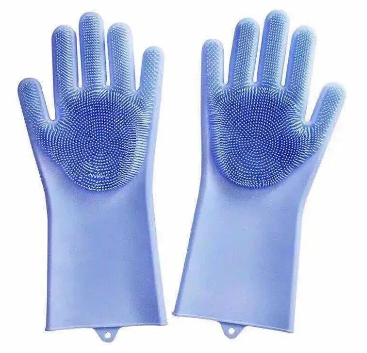 Magic Silicone Gloves - Multi-Use Cleaning & Grooming