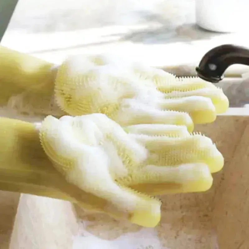 Magic Silicone Gloves - Multi-Use Cleaning & Grooming