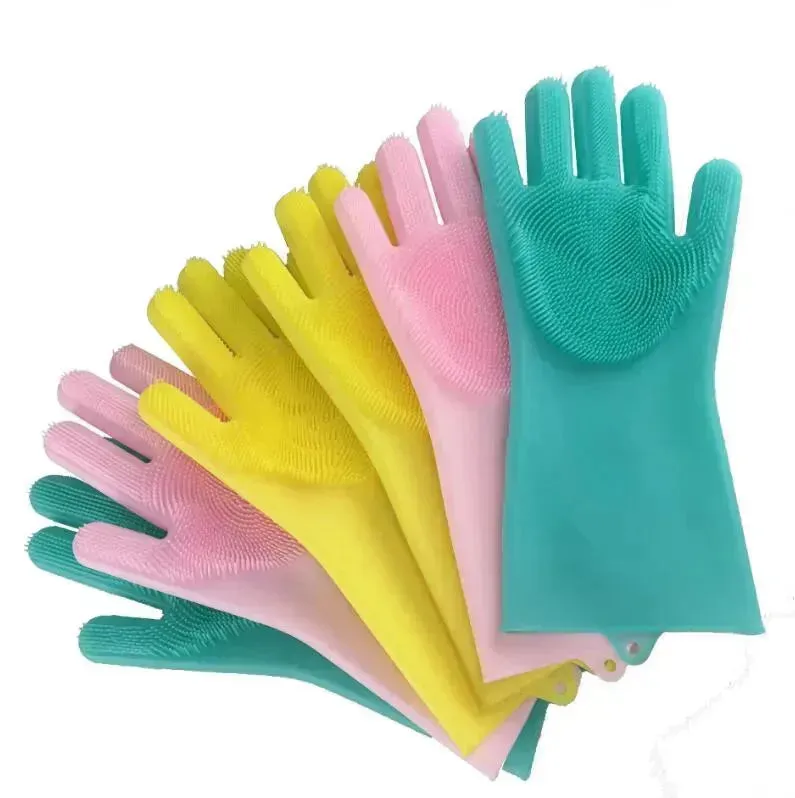 Magic Silicone Gloves - Multi-Use Cleaning & Grooming