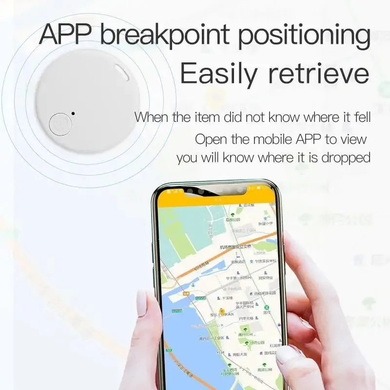 Mini GPS Locator & Anti-Lost Alarm – Bluetooth-Compatible Smart Tag Keychain Tracker