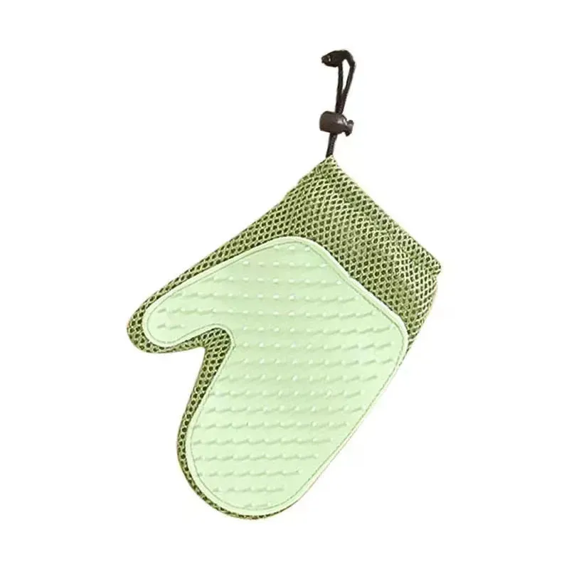 Pet Grooming Glove – Double-Sided Deshedding Mitt for Cats and Dogs