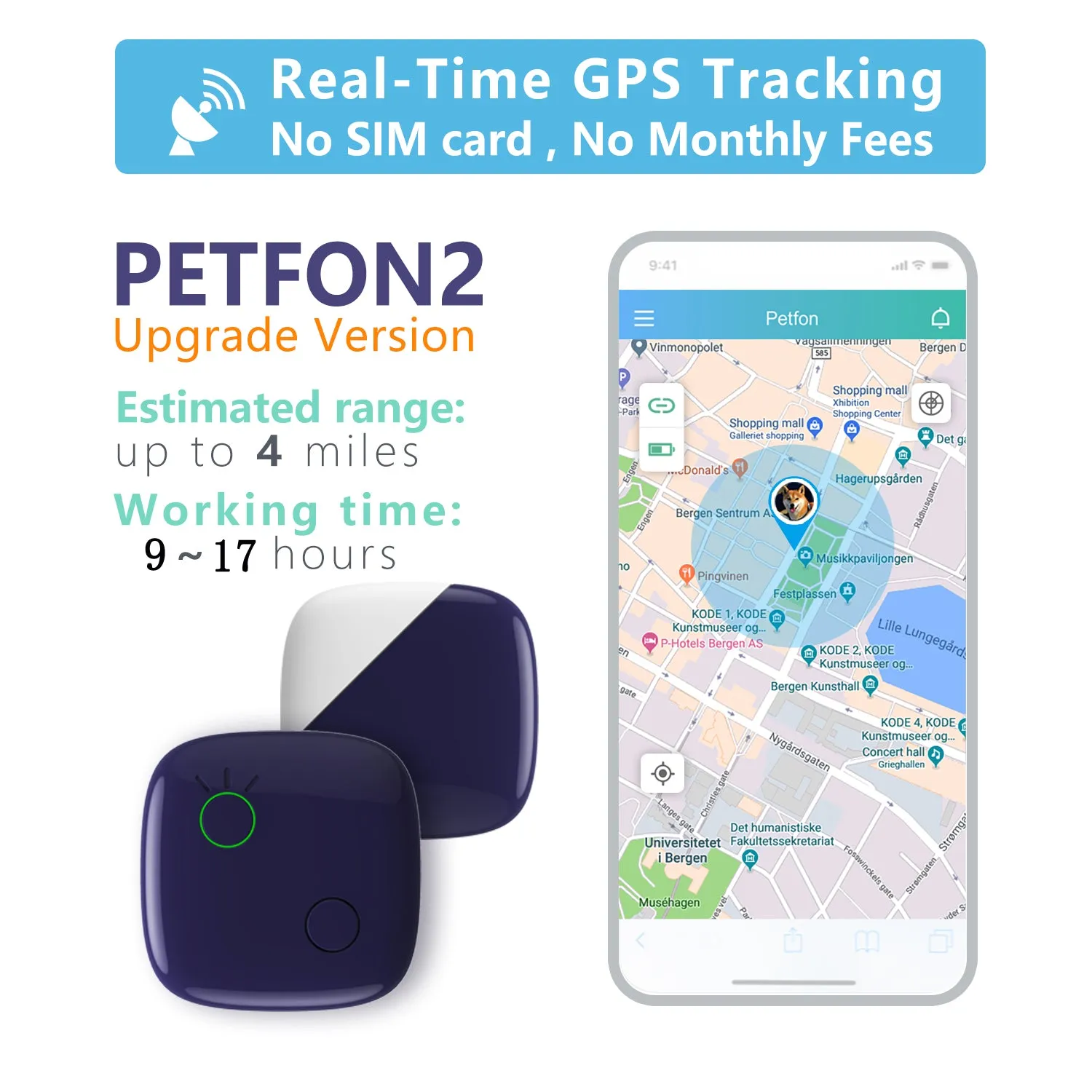 PETFON2  (Smart tracker for 1 dog)