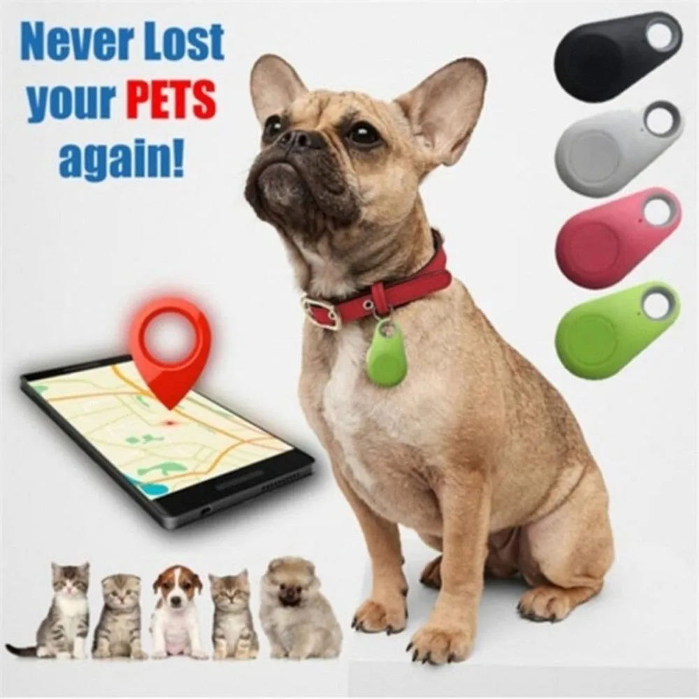 Pets Smart Mini GPS Tracker Anti-Lost Waterproof Bluetooth Tracer For Pet Dog Cat Keys Wallet Bag Kids