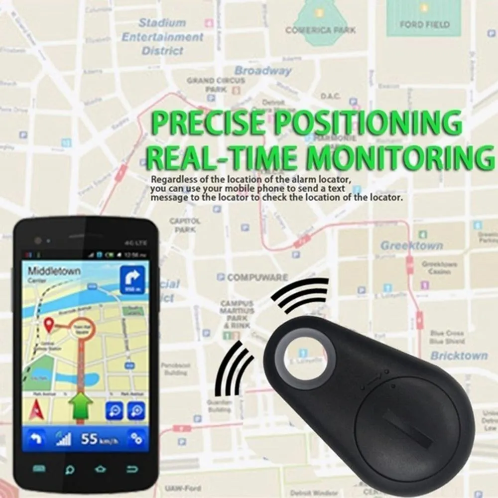Pets Smart Mini GPS Tracker Anti-Lost Waterproof Bluetooth Tracer For Pet Dog Cat Keys Wallet Bag Kids