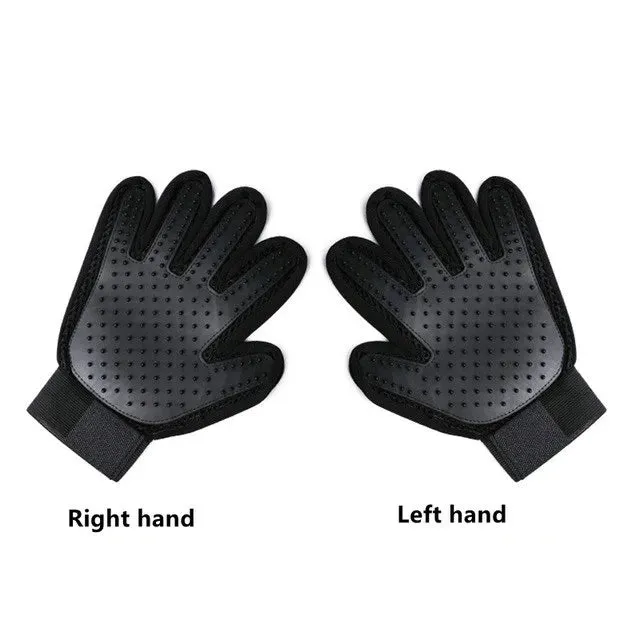 Rubber Pet Bath Brush & Environmental Protection Silicone Glove - Gentle Grooming Tool