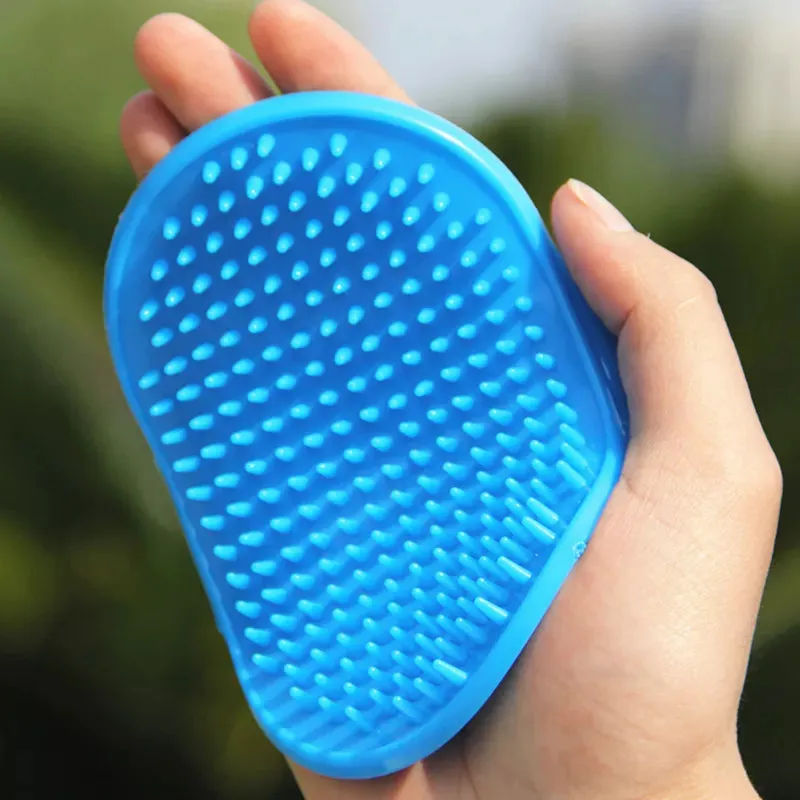 Rubber Pet Bath Brush & Environmental Protection Silicone Glove - Gentle Grooming Tool