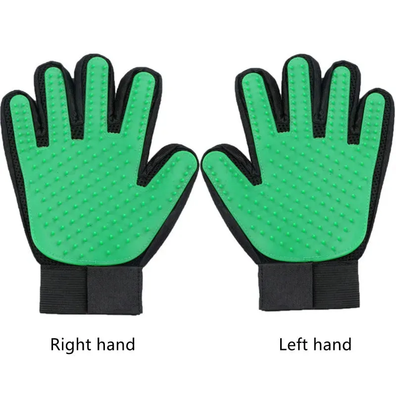Rubber Pet Bath Brush & Environmental Protection Silicone Glove - Gentle Grooming Tool