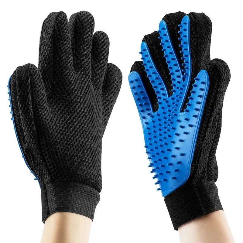 Rubber Pet Bath Brush & Environmental Protection Silicone Glove - Gentle Grooming Tool