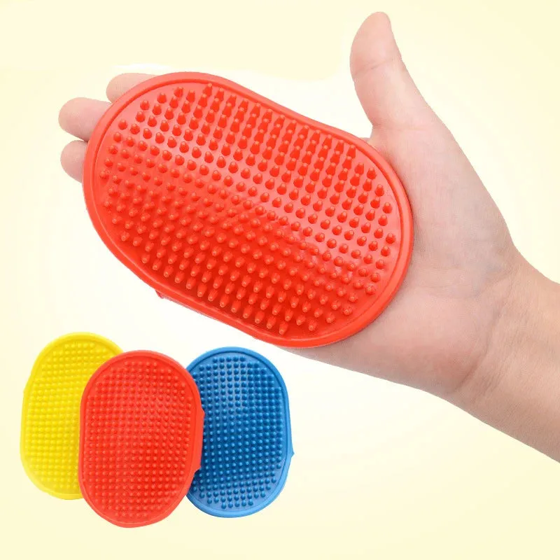 Rubber Pet Bath Brush & Environmental Protection Silicone Glove - Gentle Grooming Tool