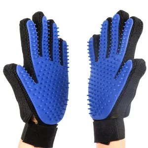 Rubber Pet Bath Brush & Environmental Protection Silicone Glove - Gentle Grooming Tool