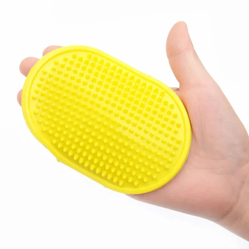 Rubber Pet Bath Brush & Environmental Protection Silicone Glove - Gentle Grooming Tool