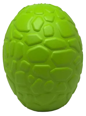 SodaPup Dinosaur Egg Durable Rubber Chew Toy & Treat Dispenser