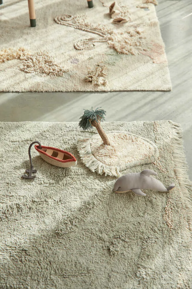 WASHABLE PLAY RUG WAVES