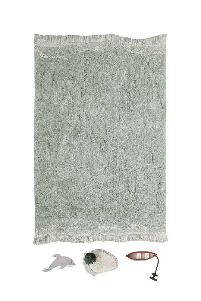 WASHABLE PLAY RUG WAVES